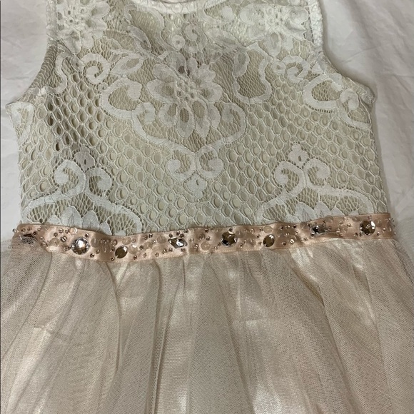 Rare Editions Sleeveless Blush Dress EUC Sz7 - Picture 2 of 4